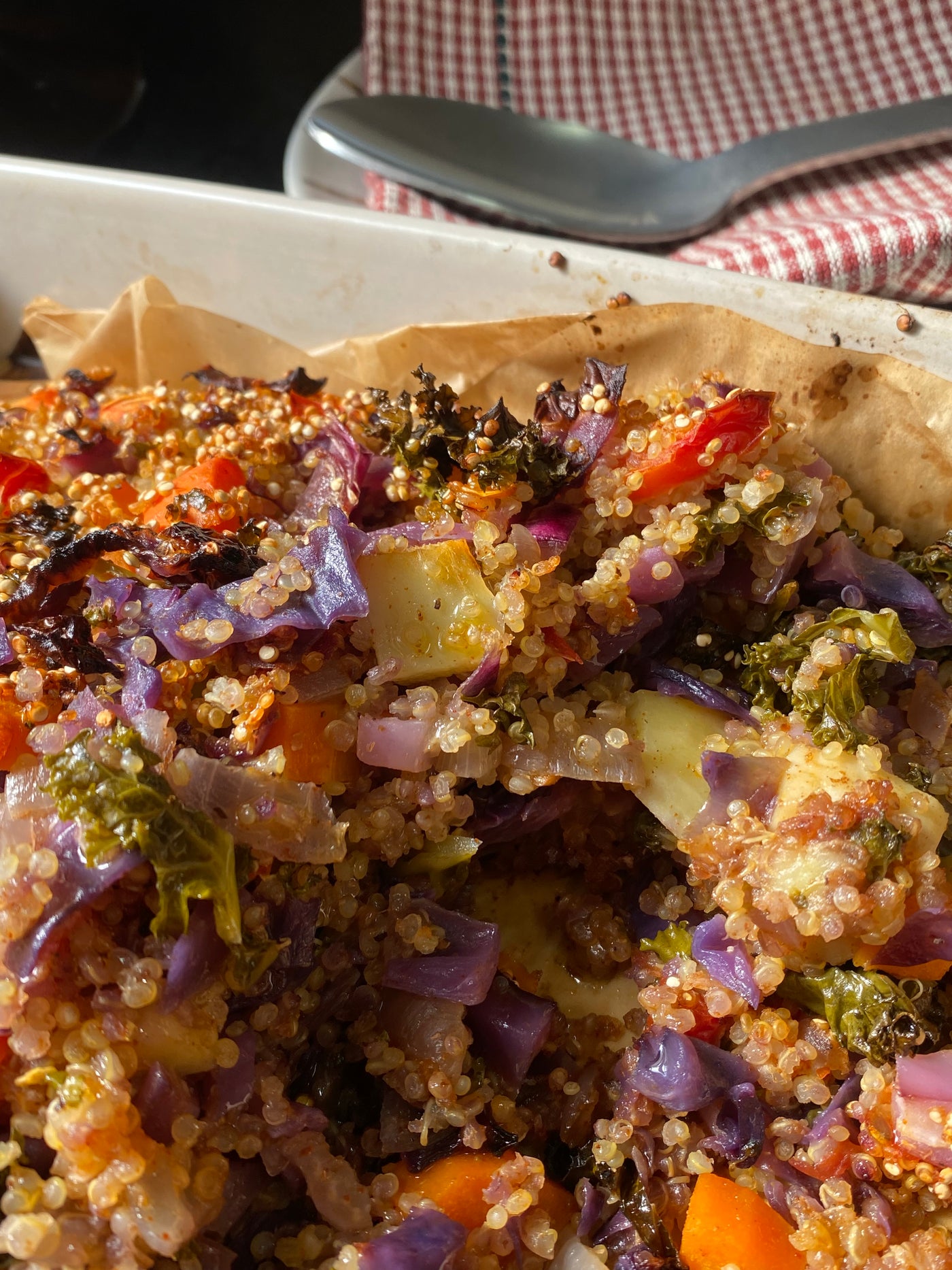 Quinoa with Vegetables  in coconut sauce